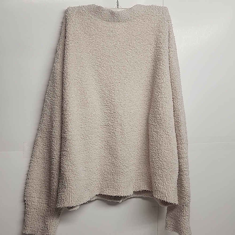 Cozy Comfy Cream Cardigan by Yummy Sweaters.  V-neck Button-Down Long Sleeve. - Picture 4 of 6